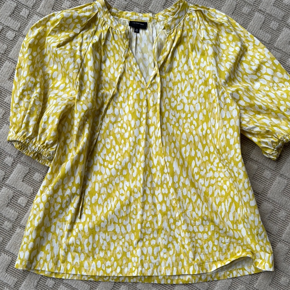 Who What Wear Puff Sleeve Blouse